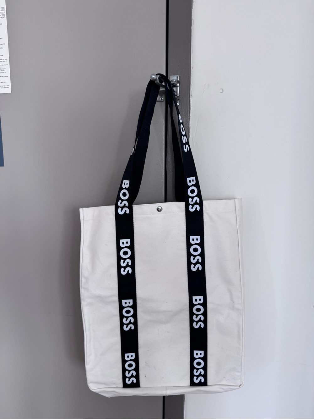 Hugo Boss Canvas Tote Bag